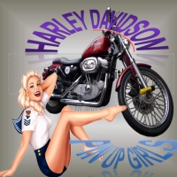 Harley Davidson Pin Up Girls