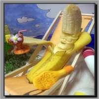 sculptures sur banane 