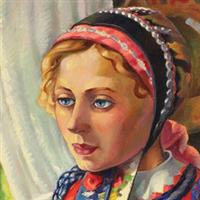 La femme en rouge68, Romanian painters