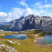 Din perlele Dolomitilor.Laghi di Piani