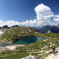 Din perlele Dolomitilor. Lago di Coldai