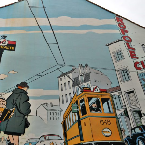 Fresques des rues a Bruxelles