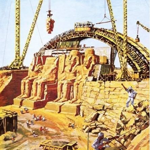 Sauvetage du Temple d`Abou Simbel