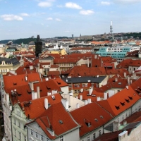 Praga - vederi din  turnul vechii primarii