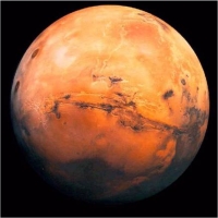 Planeta Marte la 27 august