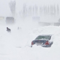 Tempete de neige en Roumanie