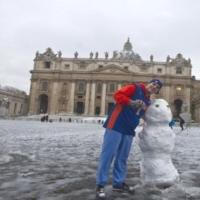  Chutes de neige à Rome aujourd'hui 