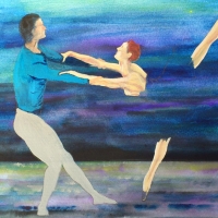 Pictand tabloul ”Gratia si frumusetea baletului!”