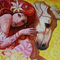 La femme en rouge70, Romanian painters