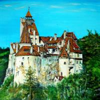 Pictand tabloul Castelul Bran!