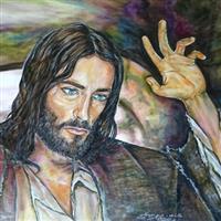 Pictand tabloul ”Binecuvantare a Lui Iisus!”