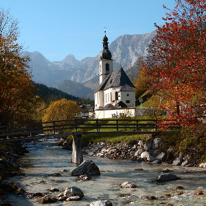 Berchtesgadener Land. Orasul Berchtesgaden.