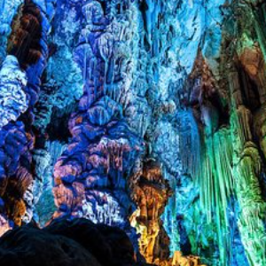 La grotte bleue et les macaques de Gilbratar