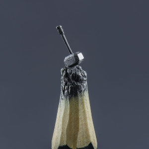 Un artiste talentueux transforment les crayons en œuvres