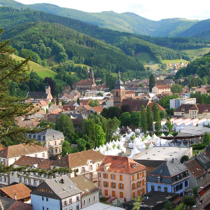 La ville de Sainte Marie Aux Mines en Alsace